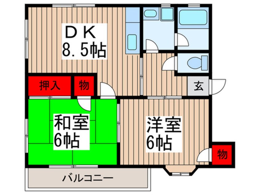 間取図 アメニティハイム
