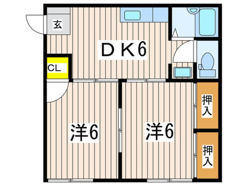 間取図 ほくちハイツⅠ