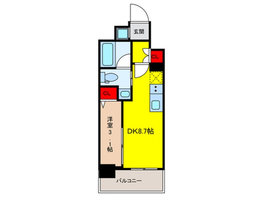 間取図 QUALITAS日本橋浜町