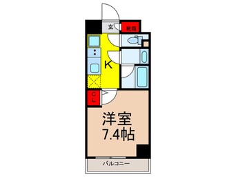 間取図 ｸﾛｽﾚｼﾞﾃﾞﾝｽ日本橋浜町