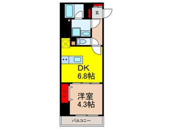 間取図 ｸﾛｽﾚｼﾞﾃﾞﾝｽ日本橋浜町