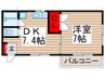 ＲＩＶＥＲ　ＳＩＤＥ 1DKの間取り