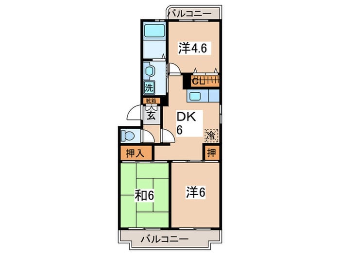 間取り図 マンションＡＡ