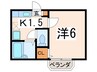 ラ・ビュット・ボアゼ 1Kの間取り