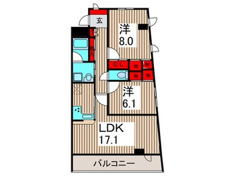 間取図 フォーレスト北綾瀬Ⅱ