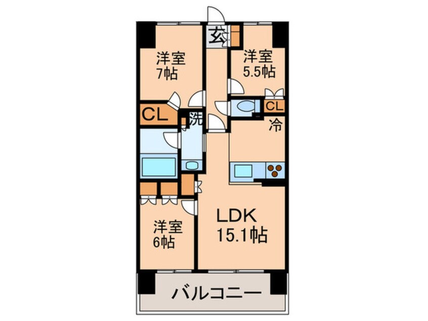 間取図 エスティメゾン豊洲レジデンス