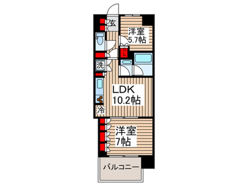 間取図 エスティメゾン豊洲レジデンス
