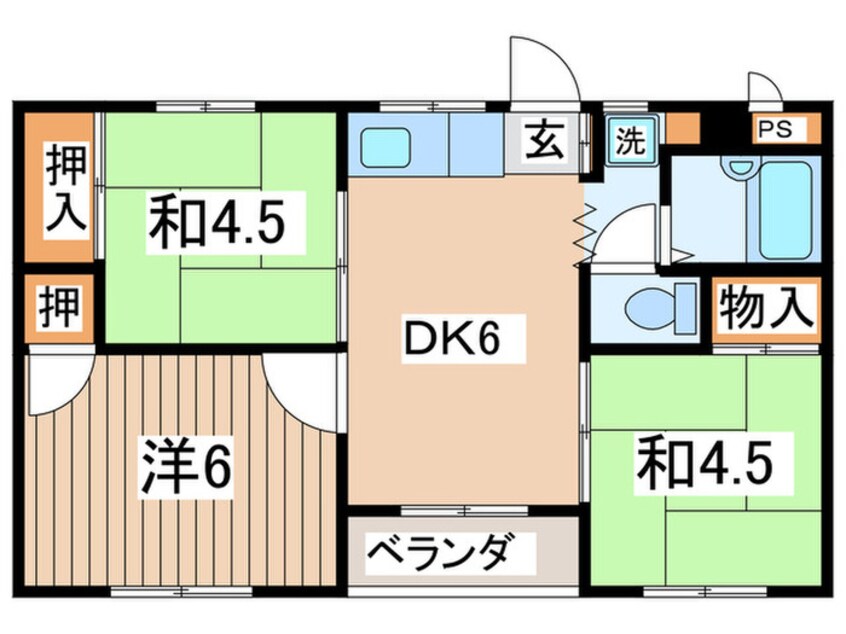 間取図 ハイツタカヨシ