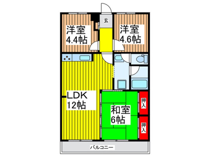 間取図 ユーコート南与野