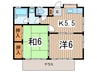 イザワコーポ 2Kの間取り