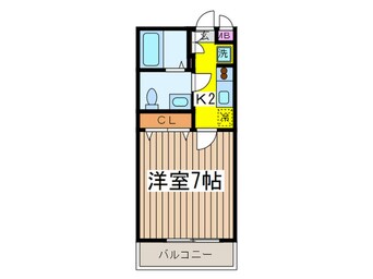 間取図 Ｌａ　Ｇｒａｃｅ多摩川