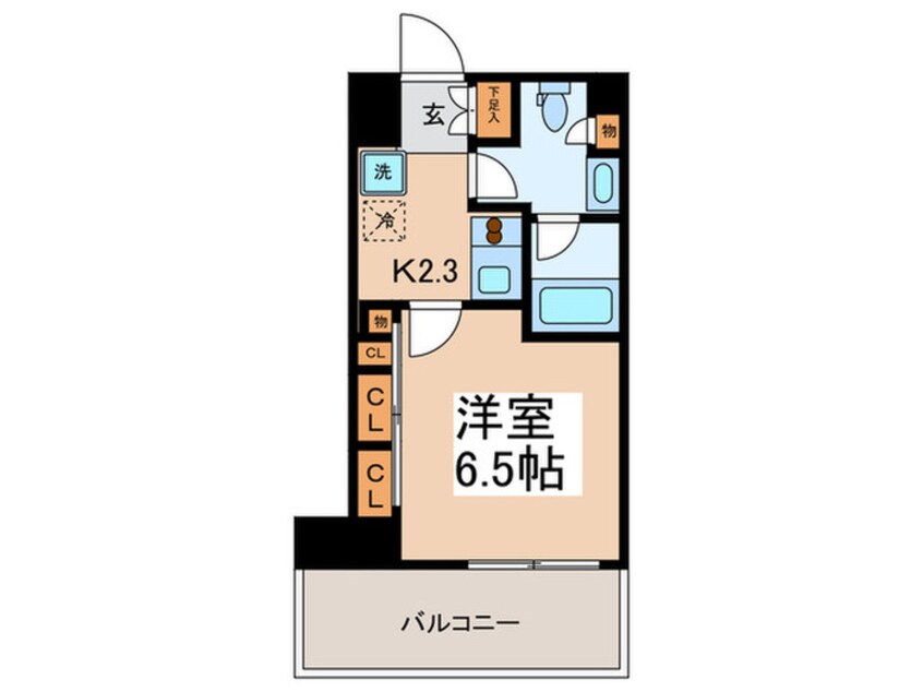 間取図 パークアクシス浅草橋二丁目