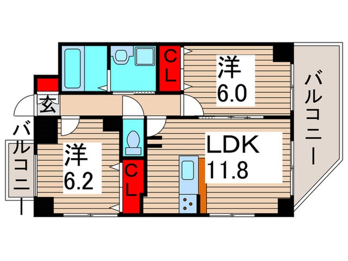 間取り図 クリスタルコ－ト