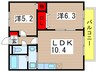 Kタウン宮野木W 2LDKの間取り