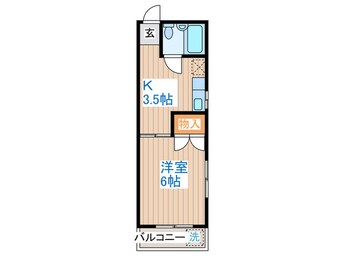 間取図 ドミール北浦