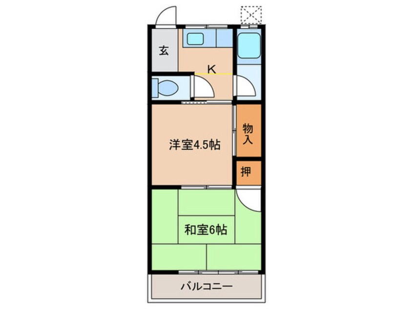 間取図 メゾン谷本