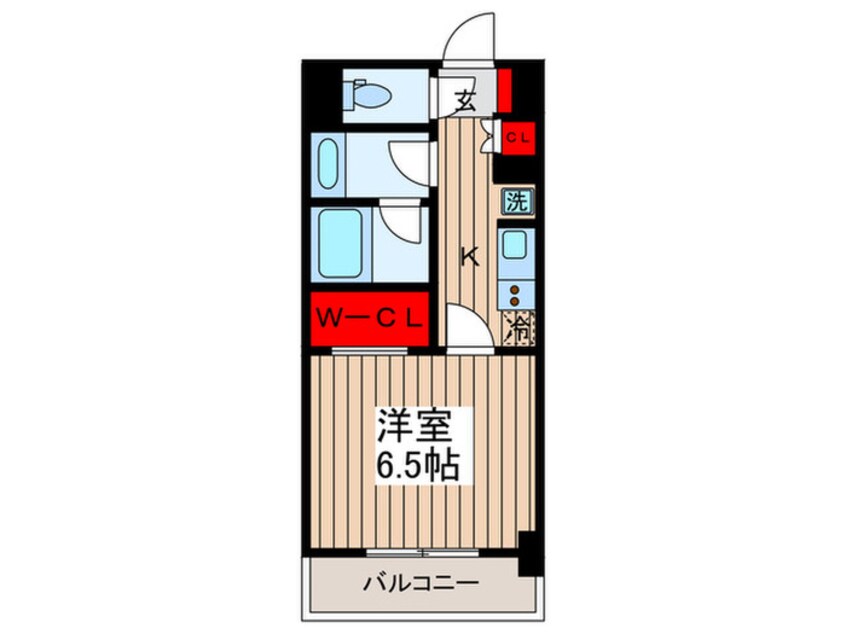 間取図 ザ・パークハビオ月島フロント