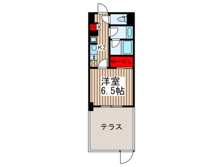 間取図 ザ・パークハビオ月島フロント