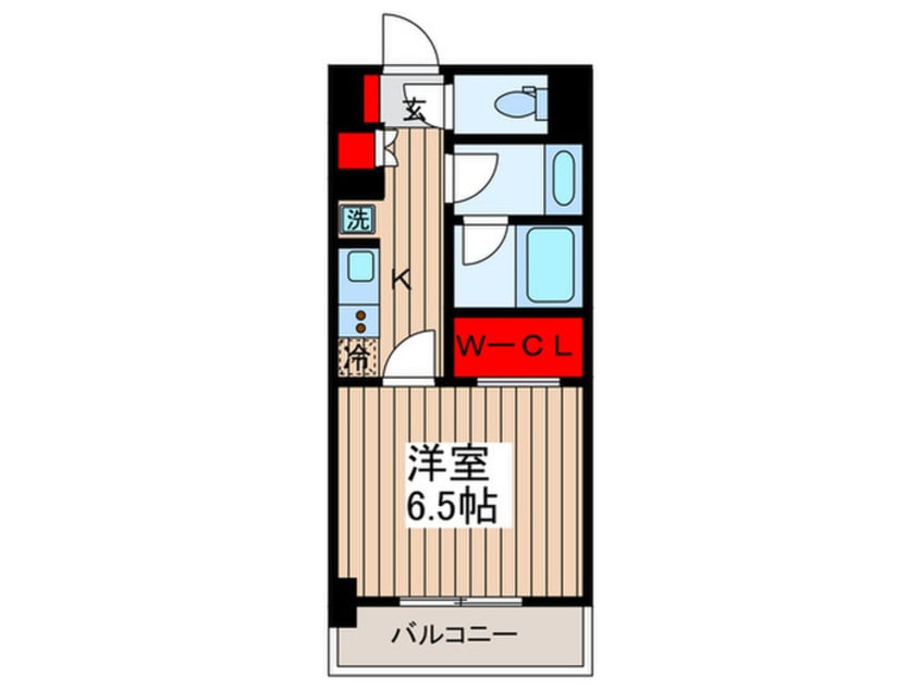 間取図 ザ・パークハビオ月島フロント