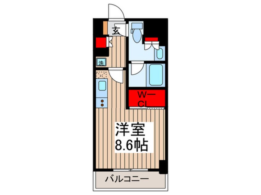 間取図 ザ・パークハビオ月島フロント