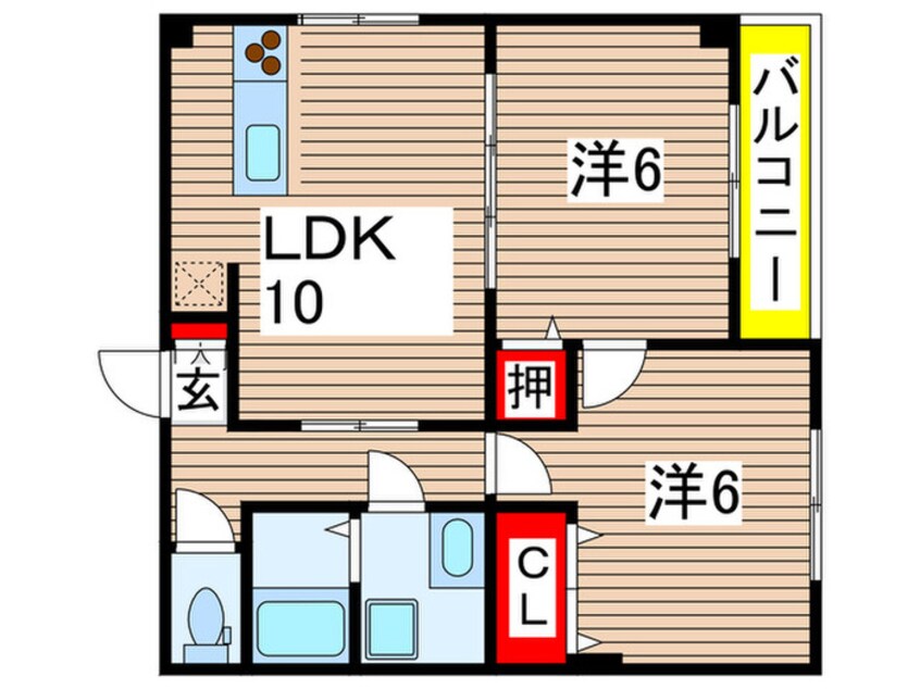 間取図 千葉イーストセブン