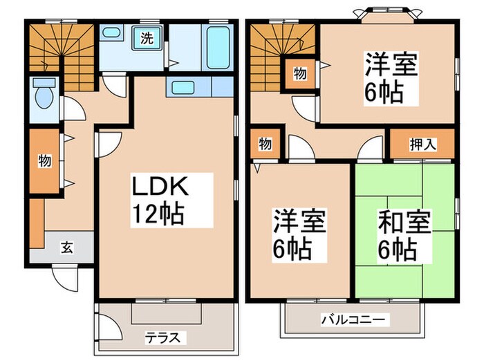 間取り図 アダ－ジョ東山田