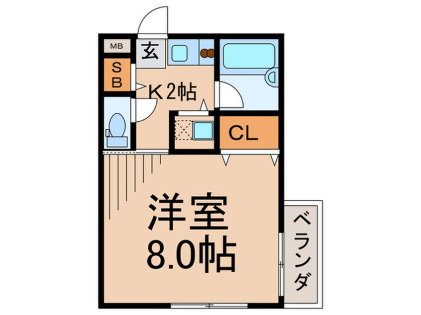 間取図 BIT渋谷常磐松(203)