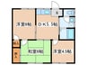 ハイム山登 3DKの間取り