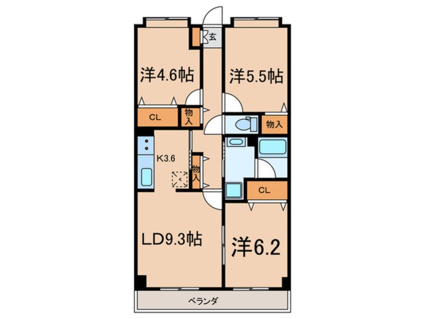 間取図 目黒本町マンション