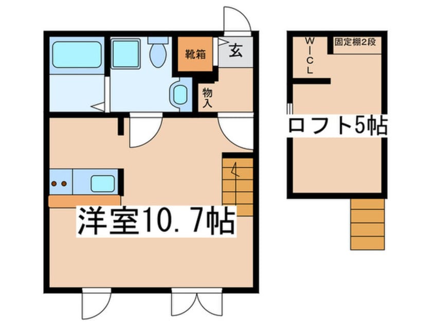 間取図 Prima　la　fonte