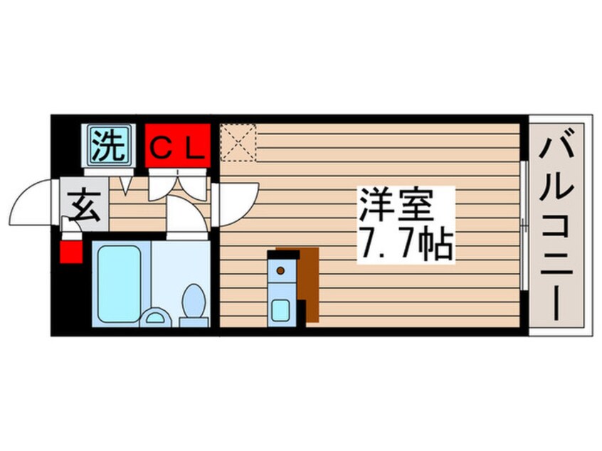 間取図 ﾛ-ｽﾞﾏﾝｼｮﾝA31