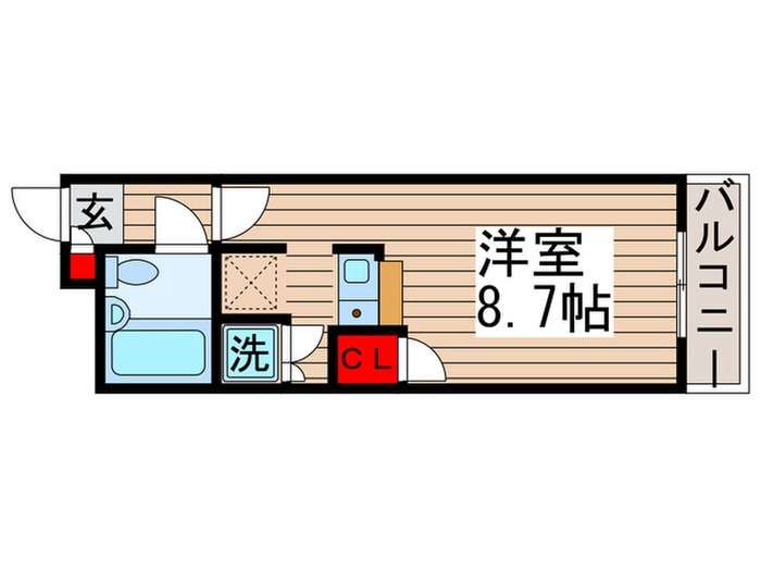 間取り図 ﾛ-ｽﾞﾏﾝｼｮﾝA31