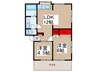 金子コーポ 2LDKの間取り