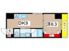 シュワーブ　パレ 1DKの間取り