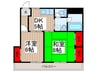 ｴｽﾃ-ﾄ山崎 2DKの間取り