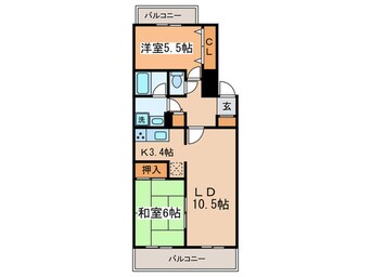 間取図 フィ－ル天神町３号館