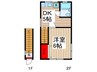 レジデンスＳＴＯ 1DKの間取り