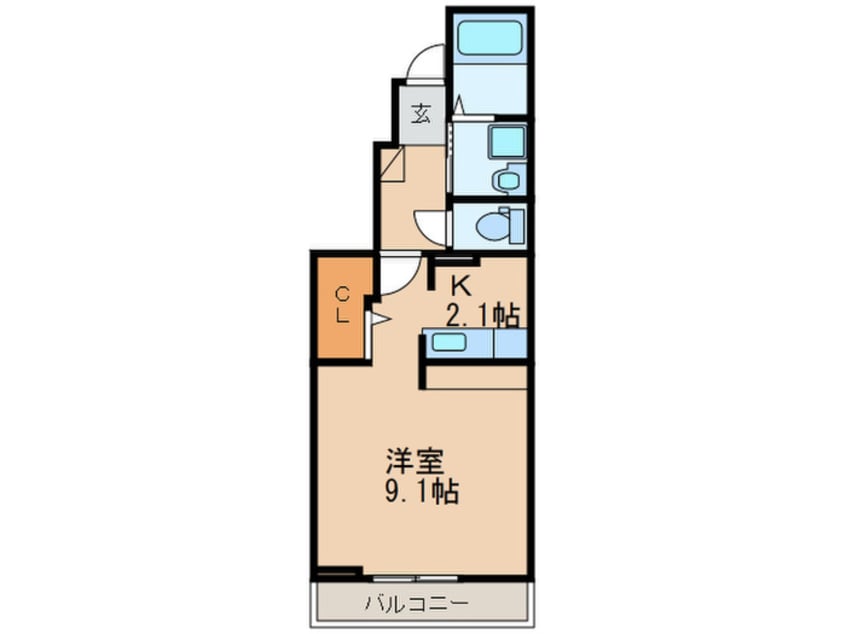 間取図 リアンⅠ
