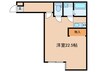 バウムハウス本宿 1Rの間取り