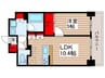 シーズンフラッツ本所吾妻橋 1LDKの間取り
