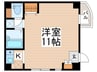 IWAIビル 1Kの間取り