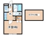 メゾンドラック２Ｆ 1Kの間取り