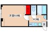 ブル－ハイム 1Kの間取り