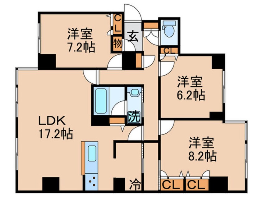 間取図 グリ－ンホ－ムズ