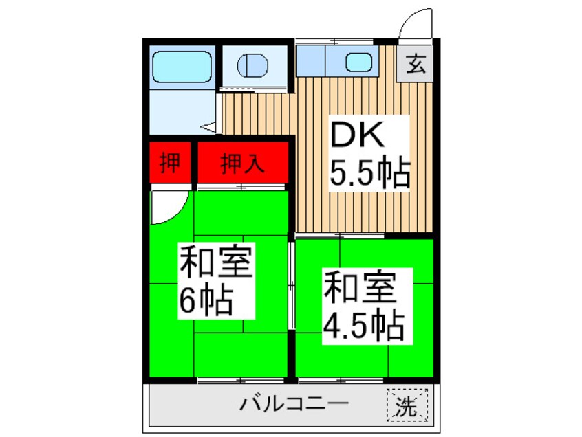 間取図 コ－ポ横松