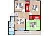 秋山コーポラス 3DKの間取り