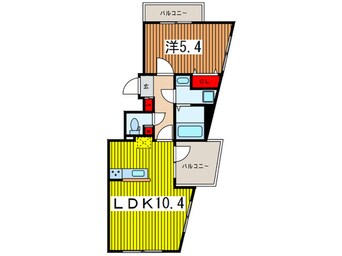 間取図 ＰＬＵＭＥＲＩＡ大宮仲町