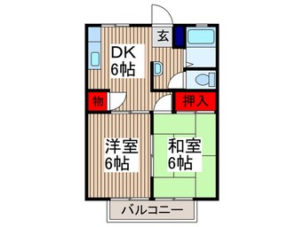 間取図 ﾊｲﾂ柿の木