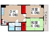 グレース鎌ヶ谷Ⅰ 2DKの間取り