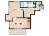 モザン鷺沼Ｗｅｓｔ 1LDKの間取り